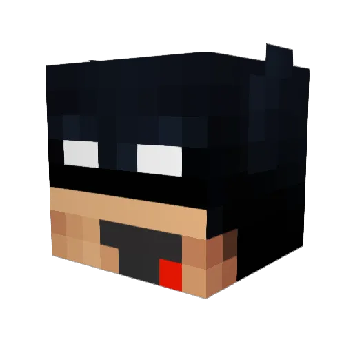 ablace Minecraft avatar head, 3D render
