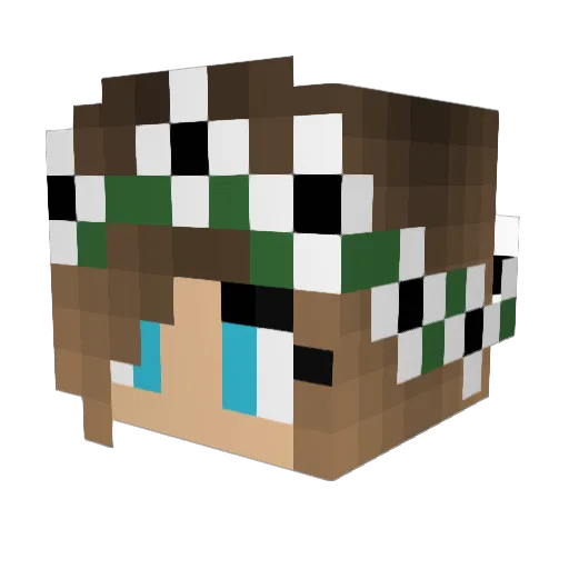 ablankenship Minecraft avatar head, 3D render