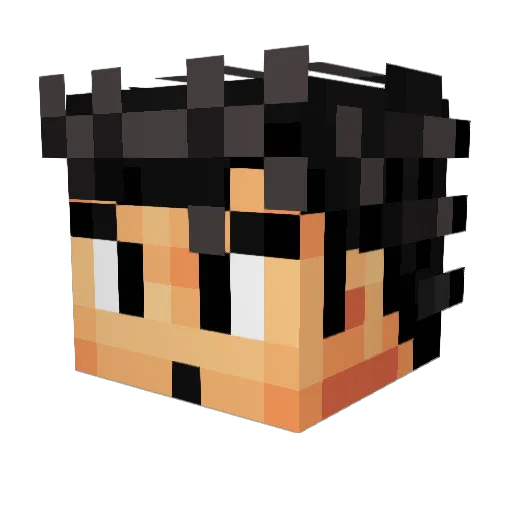 ablett96 Minecraft avatar head, 3D render