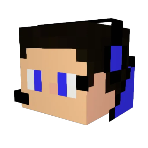 abnppt Minecraft avatar head, 3D render
