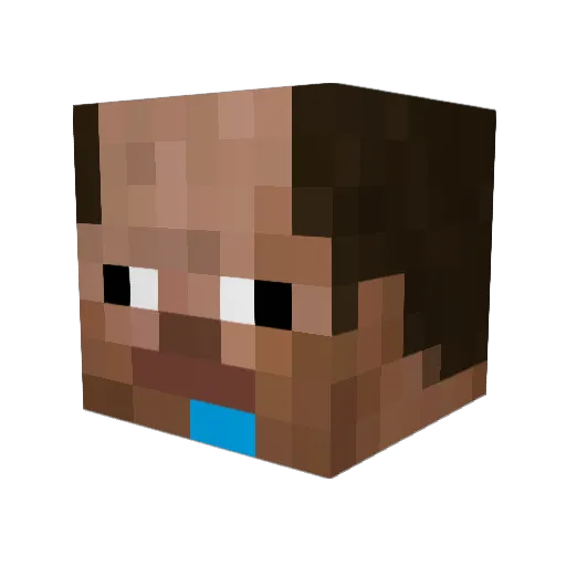 abo3zoh Minecraft avatar head, 3D render