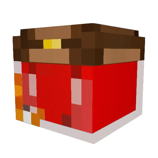 abo_Saadtop Minecraft avatar head, 3D render