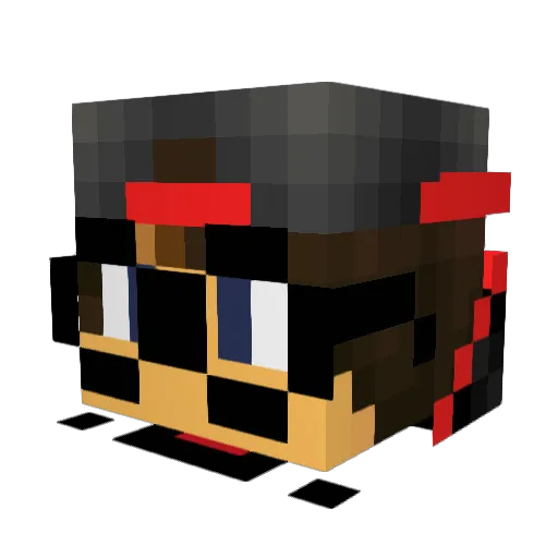 abo_al3z77 Minecraft avatar head, 3D render
