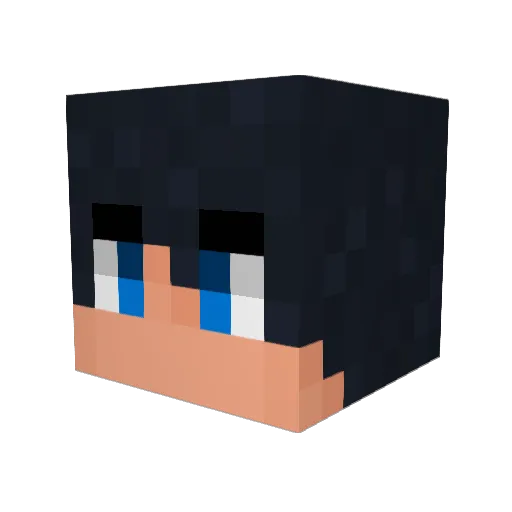 abo_mz3l Minecraft avatar head, 3D render