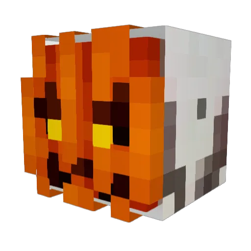 abobasus Minecraft avatar head, 3D render