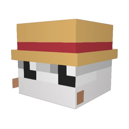abodxy Minecraft avatar head, 3D render