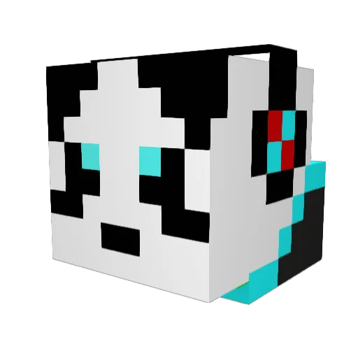 abome32 Minecraft avatar head, 3D render