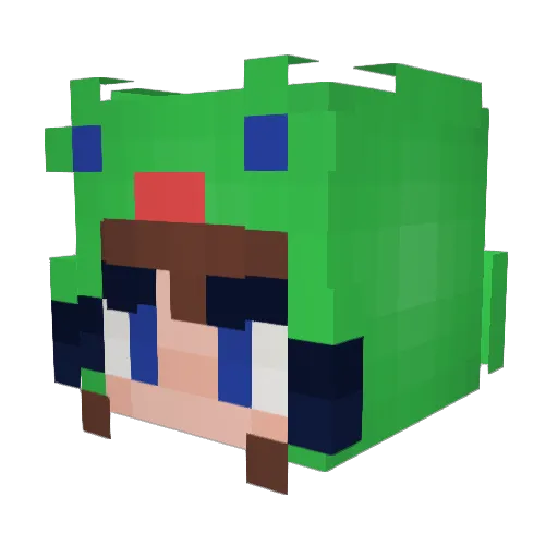abominicky Minecraft avatar head, 3D render