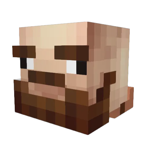 aborigenchannel Minecraft avatar head, 3D render