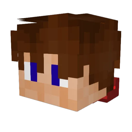 abosko Minecraft avatar head, 3D render