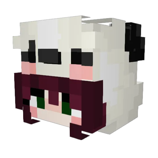 abouttounalive Minecraft avatar head, 3D render