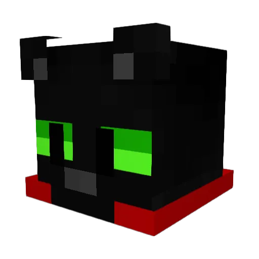 aboveeall Minecraft avatar head, 3D render
