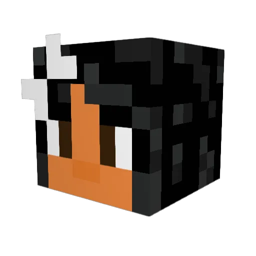 abowick Minecraft avatar head, 3D render