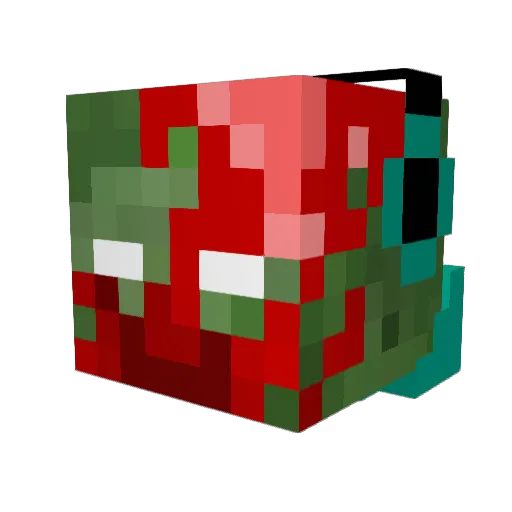 abozhra Minecraft avatar head, 3D render