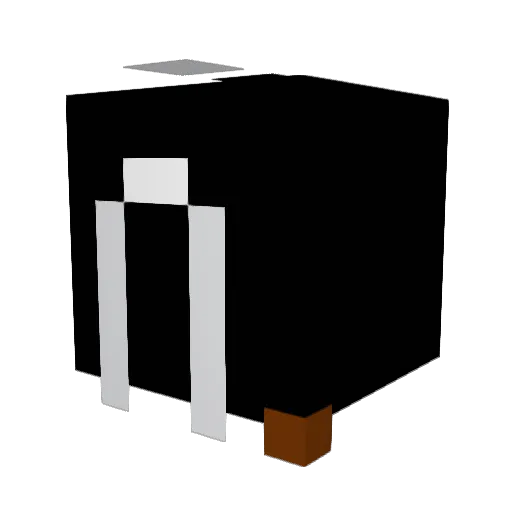 abranlaspuertas Minecraft avatar head, 3D render