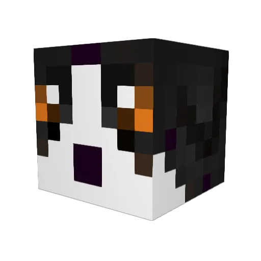 abretz Minecraft avatar head, 3D render