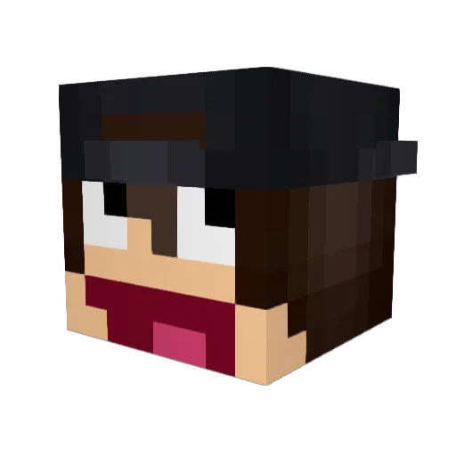 abreuz_ Minecraft avatar head, 3D render