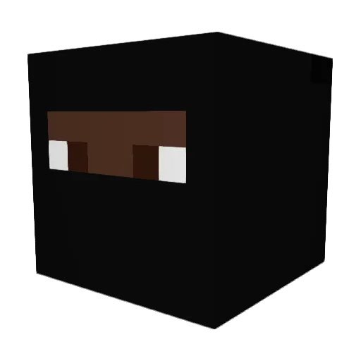 abroai Minecraft avatar head, 3D render