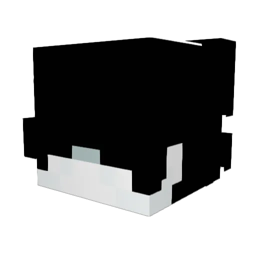 absencere Minecraft avatar head, 3D render