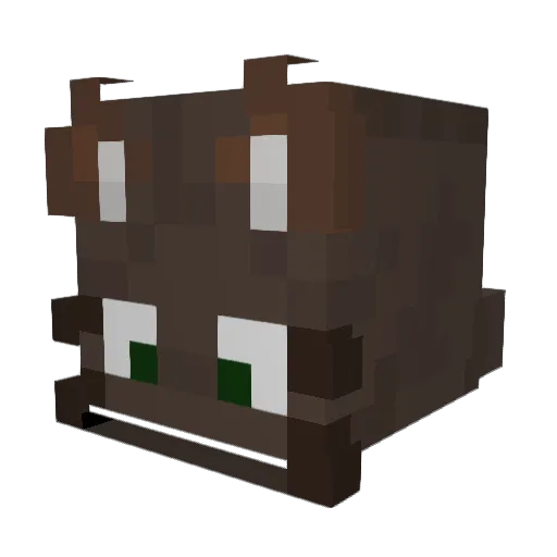absinthe1 Minecraft avatar head, 3D render