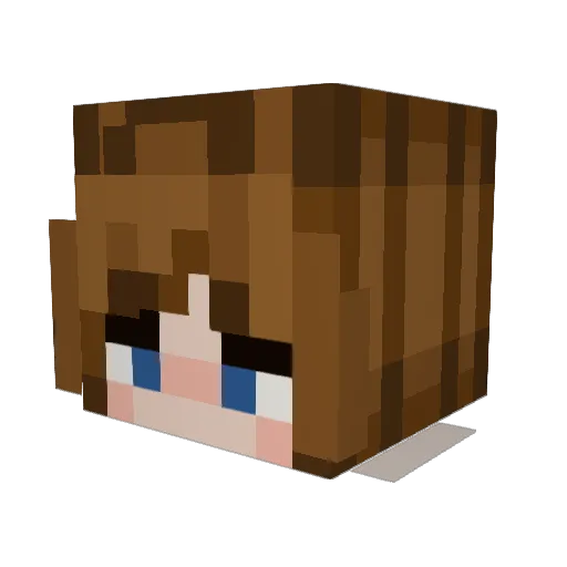 absinthedream Minecraft avatar head, 3D render