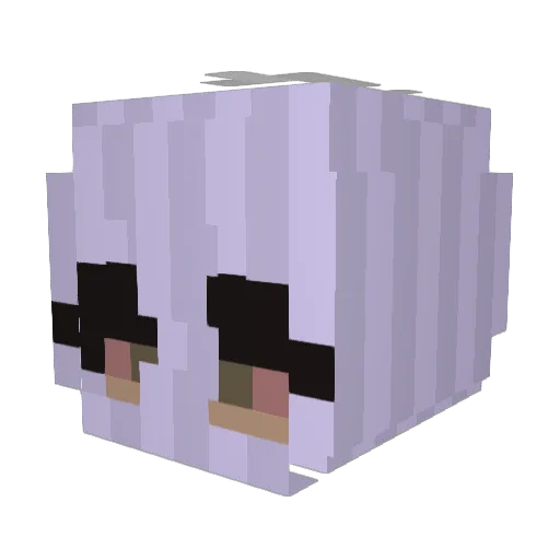 absoK Minecraft avatar head, 3D render