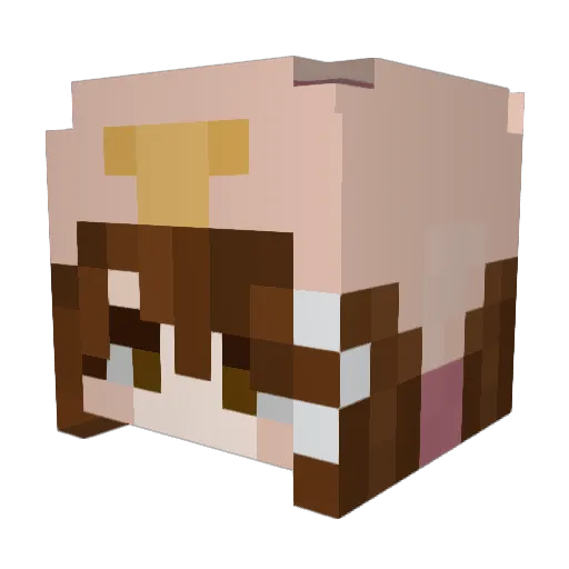 absolute_ly Minecraft avatar head, 3D render