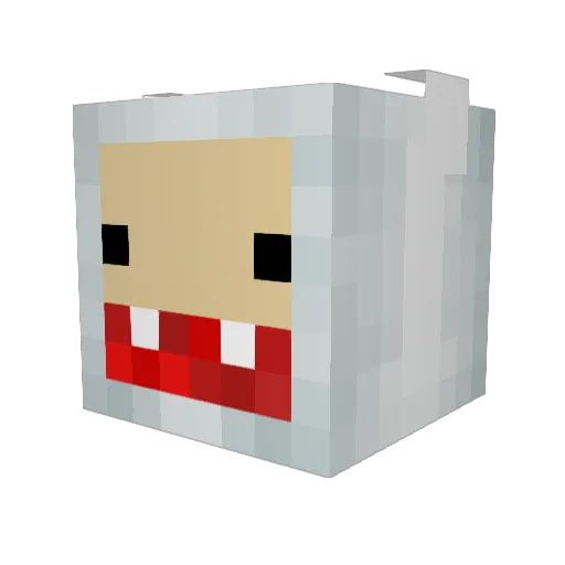 absoluteduck Minecraft avatar head, 3D render