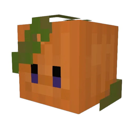absolutelyCard Minecraft avatar head, 3D render