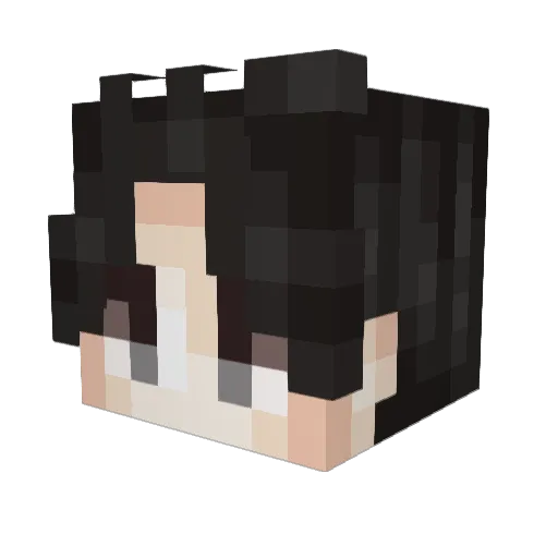 absoluterick Minecraft avatar head, 3D render