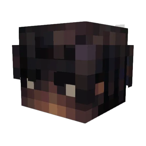absolutmeister Minecraft avatar head, 3D render