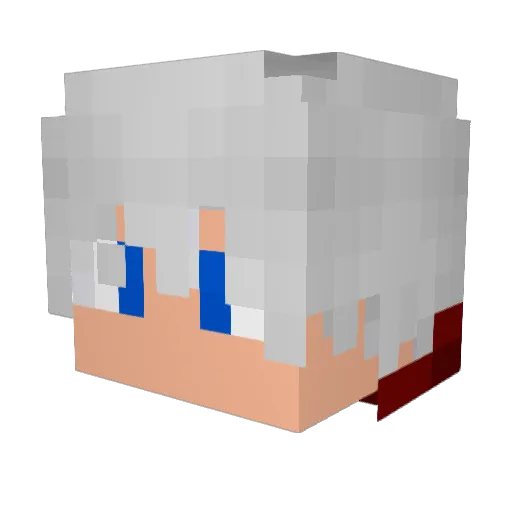 absssolute Minecraft avatar head, 3D render