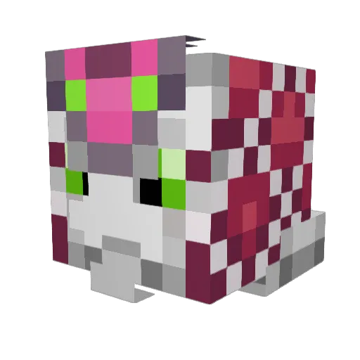 abstarkt Minecraft avatar head, 3D render