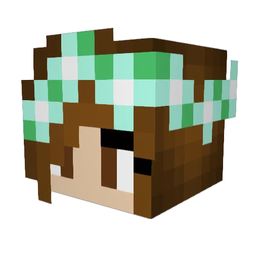 abster48 Minecraft avatar head, 3D render
