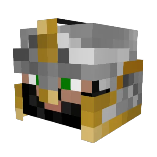abstract27 Minecraft avatar head, 3D render