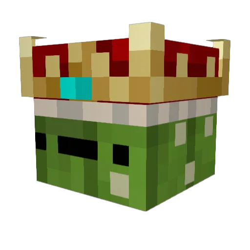 abstracti Minecraft avatar head, 3D render