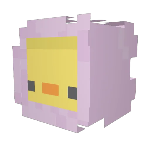 abstracttimberla Minecraft avatar head, 3D render