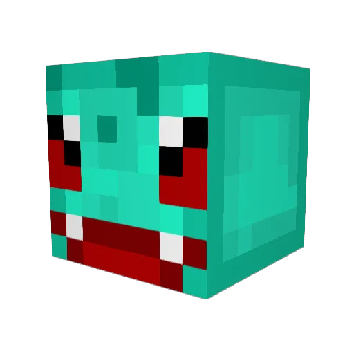 abt19 Minecraft avatar head, 3D render