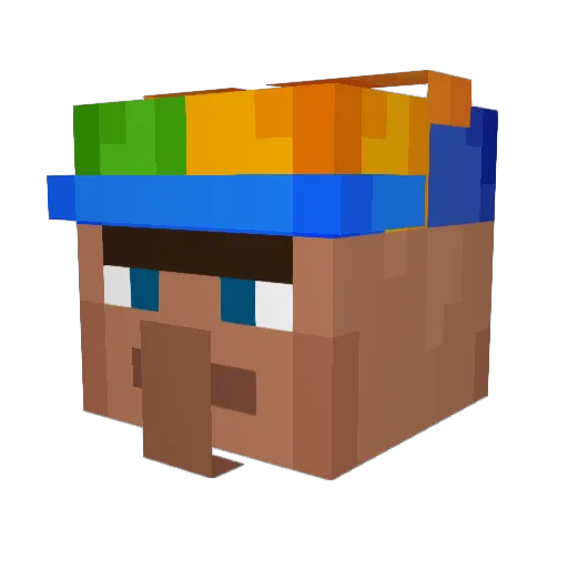abu_troller Minecraft avatar head, 3D render