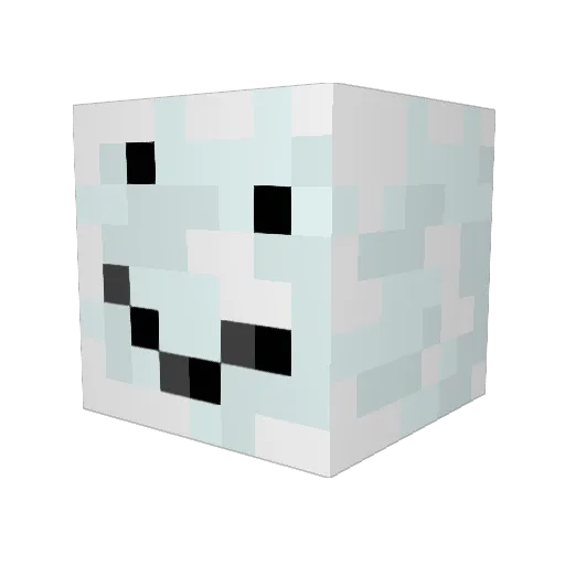 abudera Minecraft avatar head, 3D render