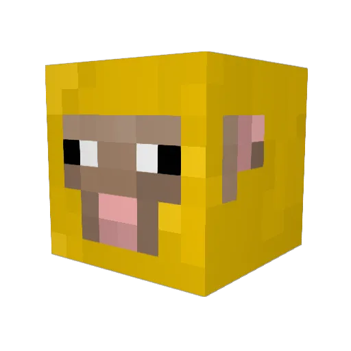 abuedith Minecraft avatar head, 3D render