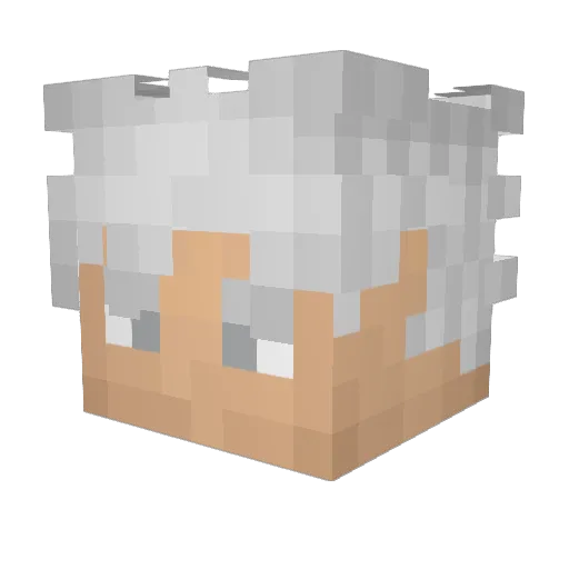 abuelo20 Minecraft avatar head, 3D render
