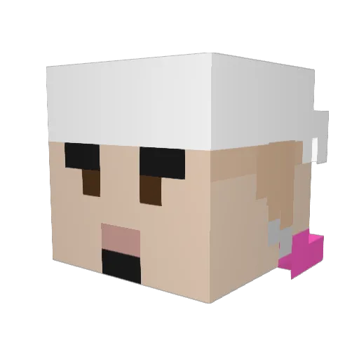 abueloyoyito Minecraft avatar head, 3D render
