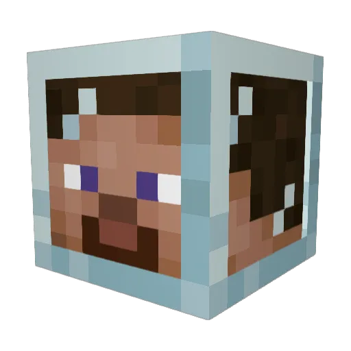 abuiccis Minecraft avatar head, 3D render