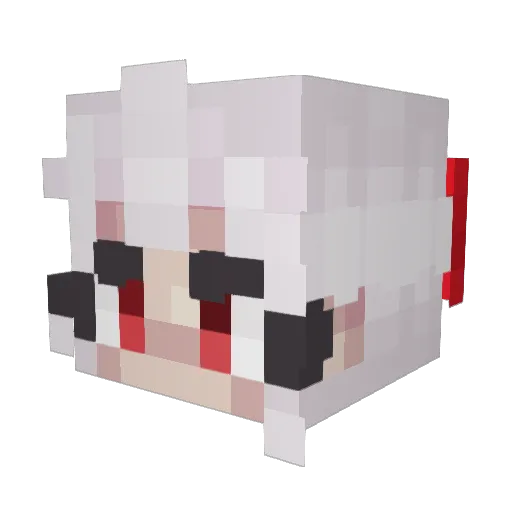 abuosan Minecraft avatar head, 3D render