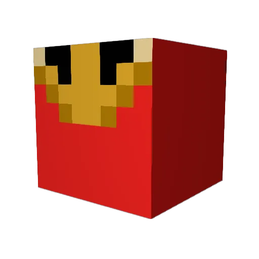 aburntcrouton Minecraft avatar head, 3D render