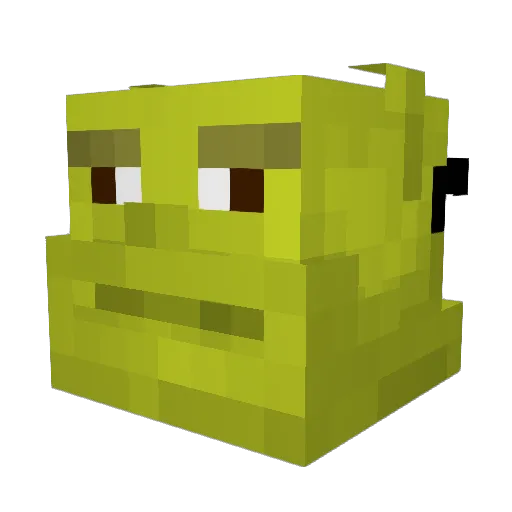 abuzreeba Minecraft avatar head, 3D render