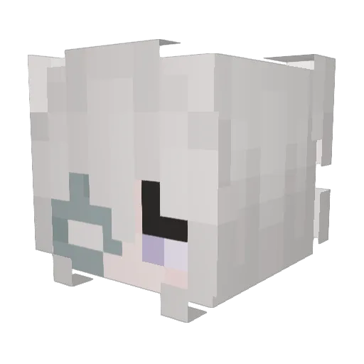 abvley Minecraft avatar head, 3D render