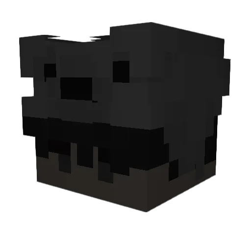 abwiegen Minecraft avatar head, 3D render