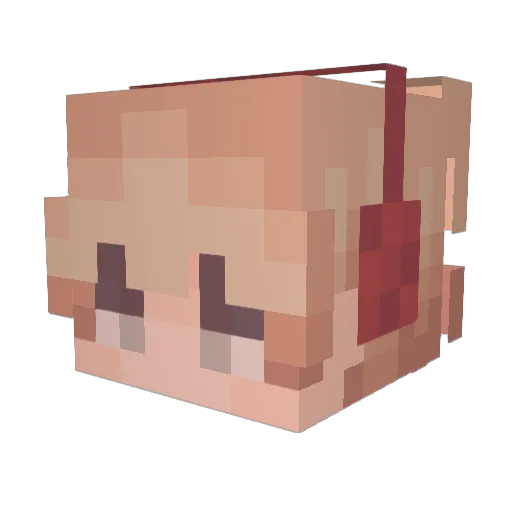 aby7ss Minecraft avatar head, 3D render